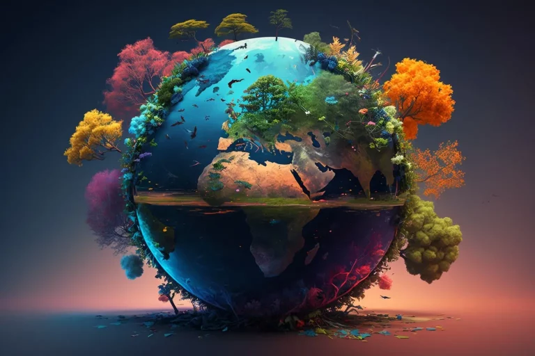 Beautiful Planet Earth Illustration