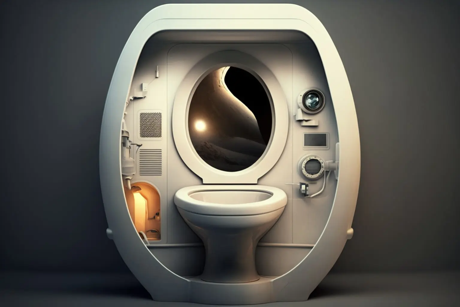 Fantasy Spaceship Toilet