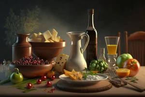 Food on The Table Illustration