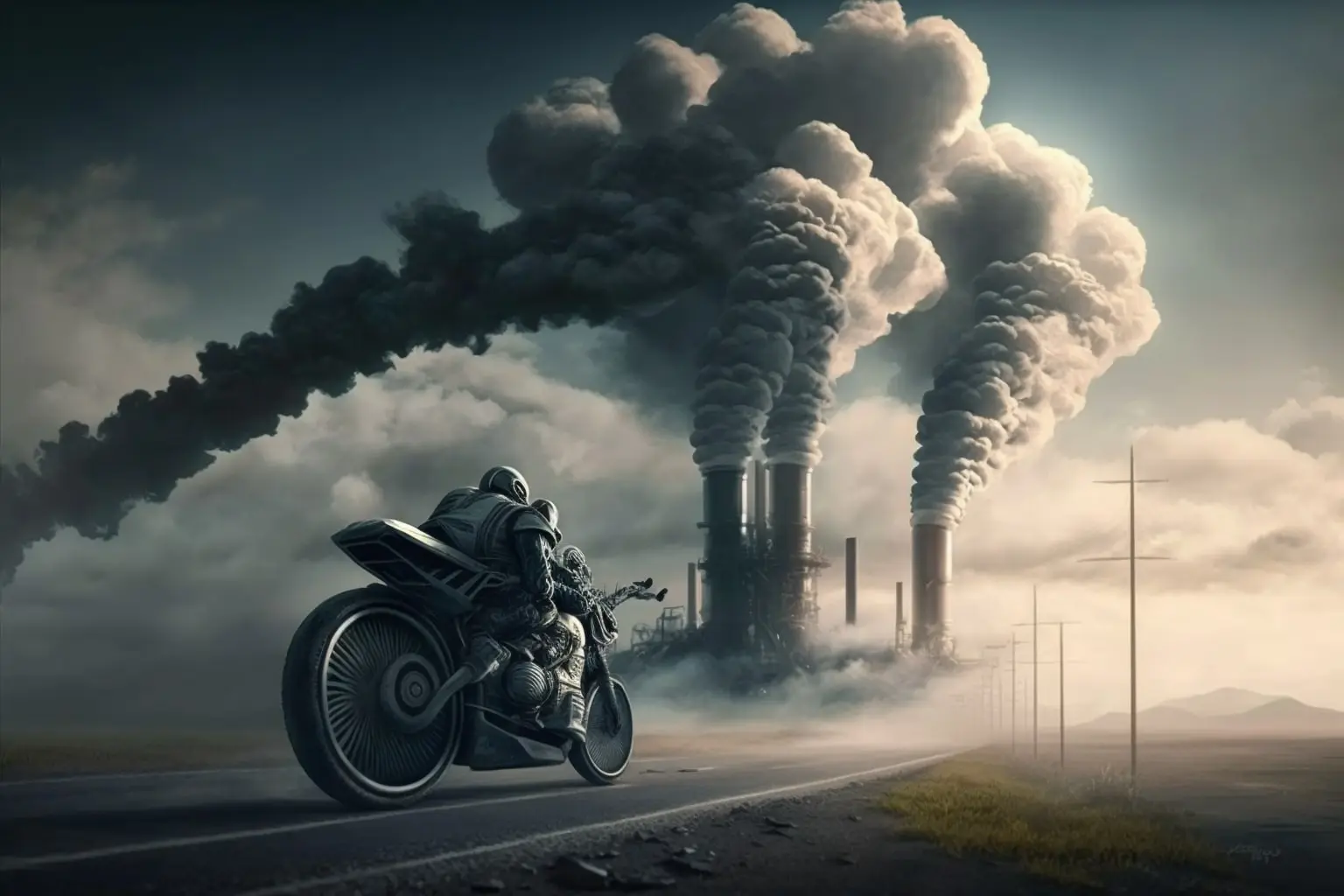 Carbon Emission Illustration