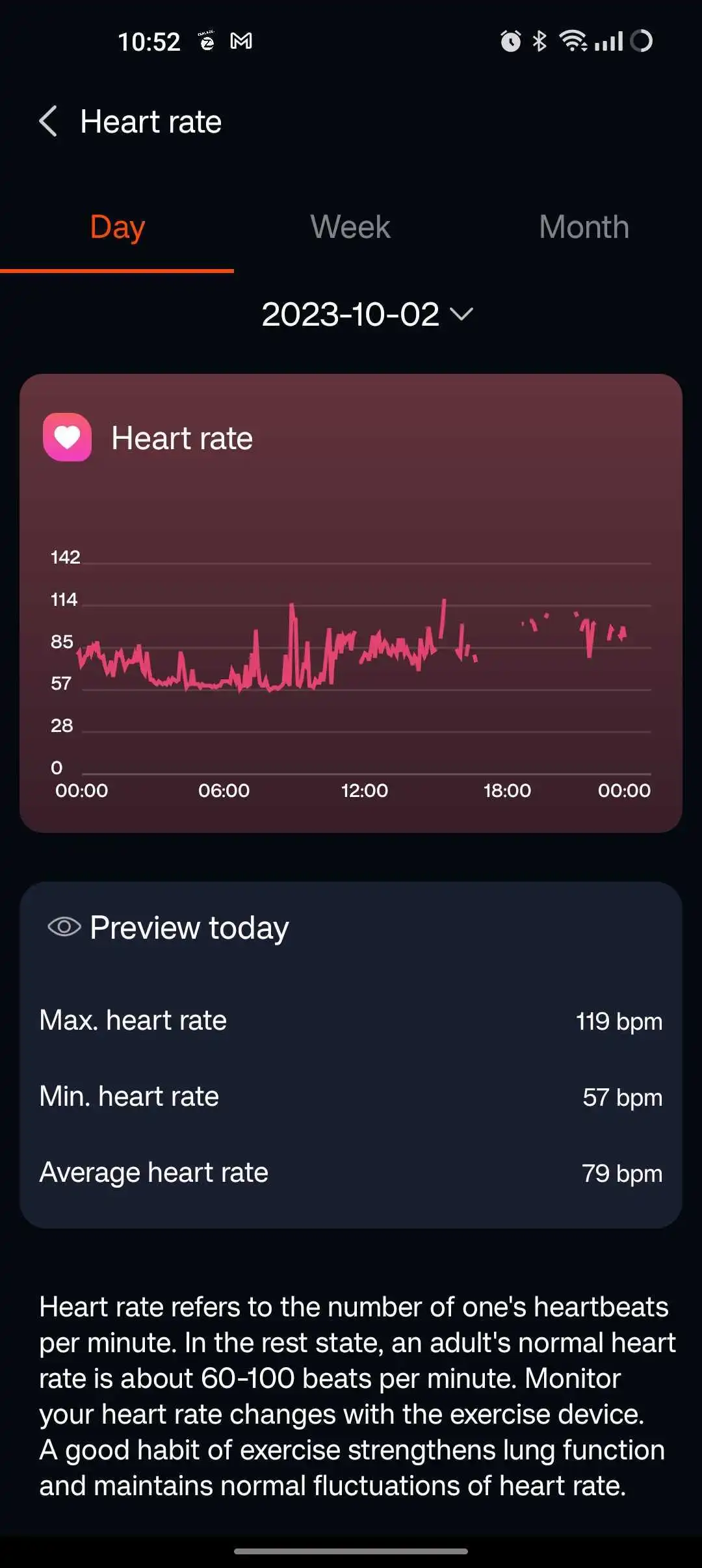 Daily Heart Rate Tracking