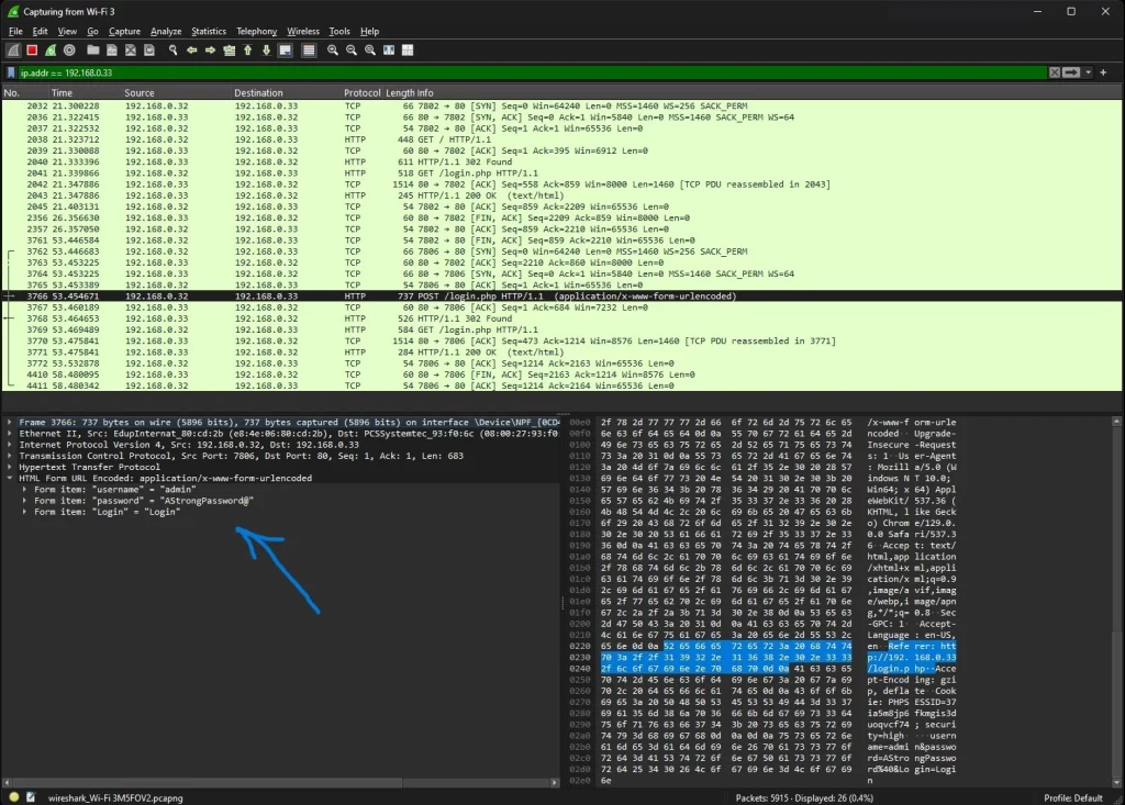 wireshark-reading-packets